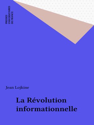 cover image of La Révolution informationnelle